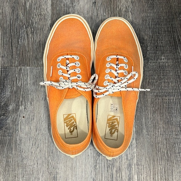 VANS J.Crew x Authentic 'Washed - Bright Orange' - 10 - Picture 6 of 9